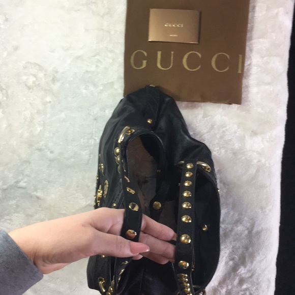 Gucci Black Leather Tote Handbag - Picture 3 of 7